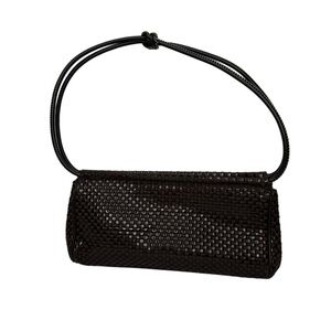 The SAK Woven Leather Shoulder Bag Brown